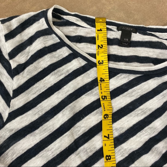 J Crew Blue and white tee shirt top size small - Picture 12 of 14